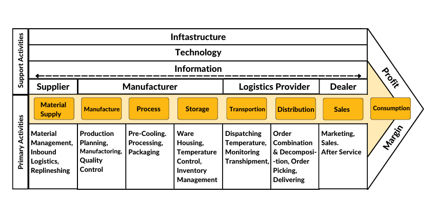 value chain view of cold chain system